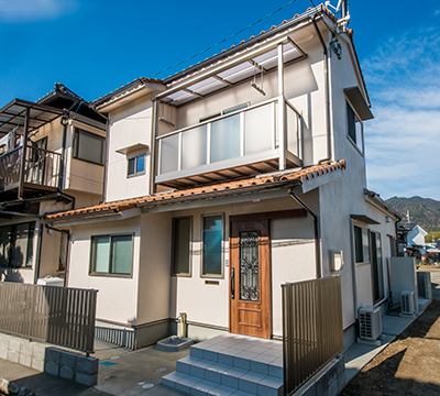 自然素材と省エネ 　耐震等級３の長期優良住宅 </BR>安芸郡熊野町　K様邸　広島県　注文住宅　施工例