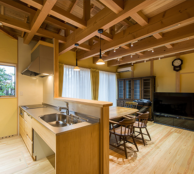 耐震等級３　自然素材と省エネ住宅　深呼吸できるＷＢハウス</BR>南区Ｓ様邸　広島県　注文住宅　施工例